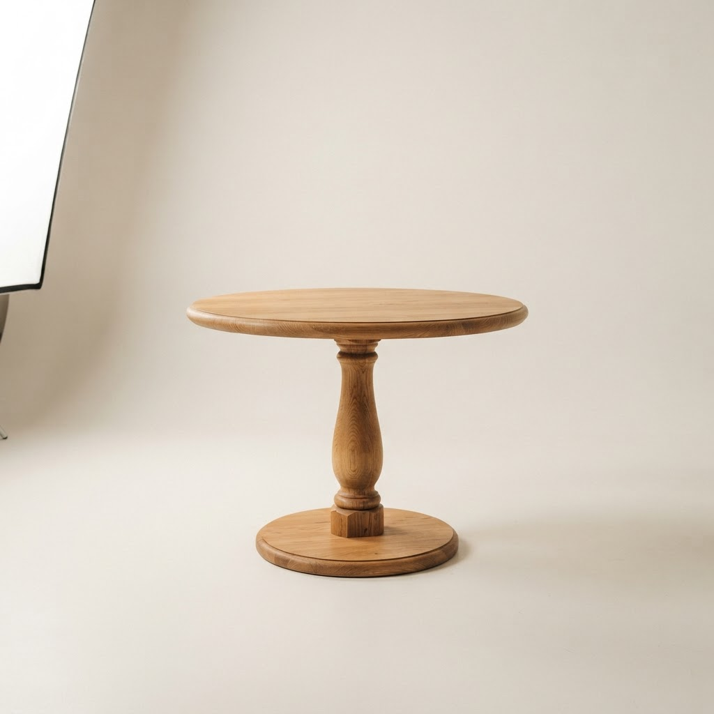 Round Pedestal Side Table design concept